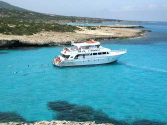 Wycieczka fakultatywna, Wycieczka Rejs na Blue Lagoon z Pafos rejs na zachód słońca z transferem z adresu